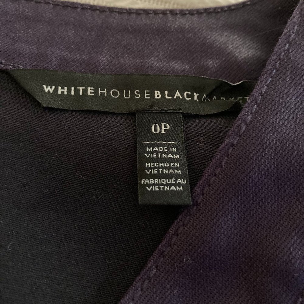 🔥HOST PICK🔥WHBM COATED PLUM V-NECK DRESS SIZE OP - Picture 5 of 7